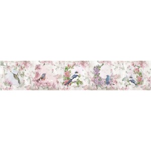 КМ 11 Глянцевый композитный фартук "Птицы и цветы" 3000*610*3мм 